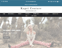 Tablet Screenshot of kapricouture.com